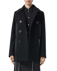 Burberry Leather Pocket Peacoat