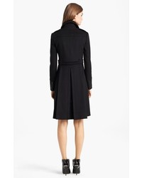 Burberry London Pleated Back Wool Cashmere Coat