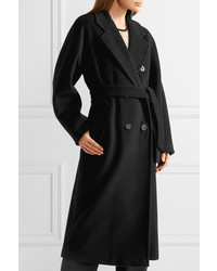 Max Mara Madame Oversized Wool And Cashmere Blend Coat Black