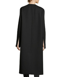 The Row Malma Single Breasted Long Coat Black