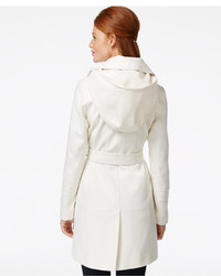 MICHAEL Michael Kors Michl Michl Kors Hooded Belted Walker Coat, $275 |  Macy's | Lookastic