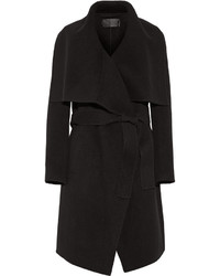 Donna Karan New York Draped Double Faced Cashmere Coat