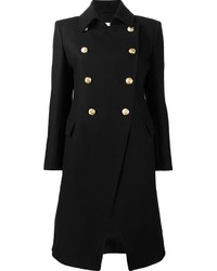 PIERRE BALMAIN Structured Shoulders Double Breasted Coat