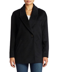 Planet London Double Breasted Wool Blend Coat