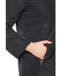 Evans Plus Size Zip Pocket Hooded Coat