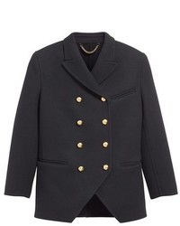 Burberry Prorsum Regital Button Cashmere Coat Size 4 Us 40 It Black