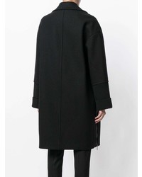 Neil Barrett Ribbed Detail Double Breasted Coat
