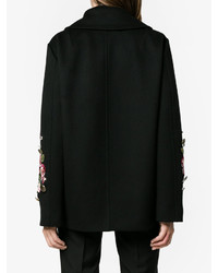 Dolce & Gabbana Rose Embroidered Military Coat