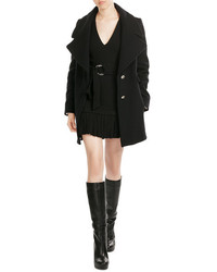 See by Chloe See By Chlo Wool Coat With Embossed Buttons