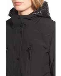 Vince Camuto Soft Shell Coat With Removable Hooded Bib