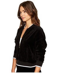 Juicy Couture Velour Ruched Sleeve Jacket Coat