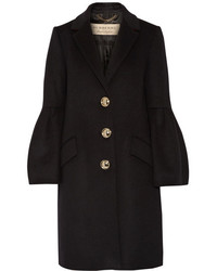 Burberry Wool And Cashmere Blend Coat Black