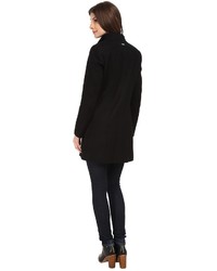 Calvin Klein Wool Asymmetrical Zip Coat