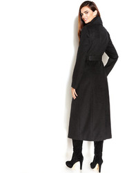 Calvin Klein Wool Blend Belted Maxi Walker Coat