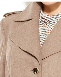 Calvin Klein Wool Blend Belted Walker Coat