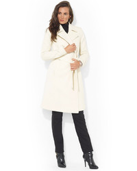 Lauren Ralph Lauren Wool Cashmere Blend Belted Wrap Coat