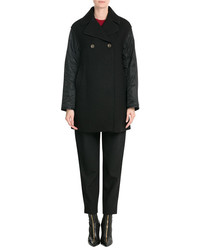 3.1 Phillip Lim Wool Coat With Contrast Sleeves