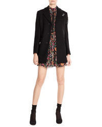 RED Valentino Wool Coat With Sequin Embellisht
