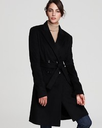 Calvin Klein Wrap Coat With Notch Collar