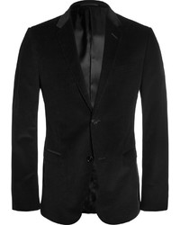Gucci Black Slim Fit Corduroy Blazer, $1,675 | PORTER | Lookastic