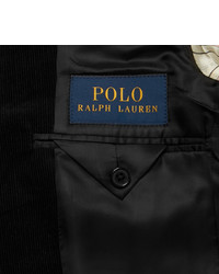Polo Ralph Lauren Black Slim Fit Stretch Cotton Corduroy Suit Jacket