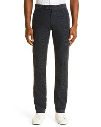 Massimo Alba Baby Cord Chinos In Black At Nordstrom