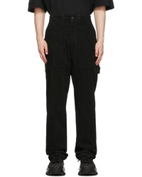 Wooyoungmi Black Baggy Carpenter Trousers