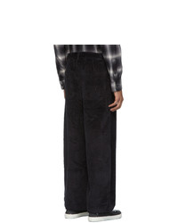 Goodfight Black Cord Letter Trousers