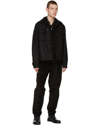 Ps By Paul Smith Black Corduroy Double Pocket Trousers