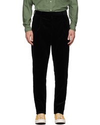 Wacko Maria Black Corduroy Pleated Guilty Parties Trousers