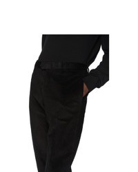 Z Zegna Black Corduroy Trousers