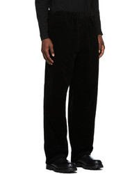 Jil Sander Black Cotton Corduroy Trousers