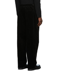 Jil Sander Black Cotton Corduroy Trousers