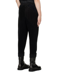 The Viridi-anne Black Paneled Trousers