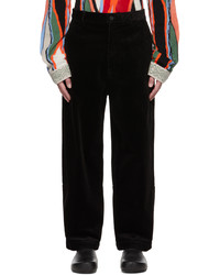 A PERSONAL NOTE 73 Black Paneled Trousers