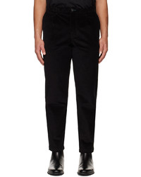 Ps By Paul Smith Black Pleated Trousers