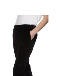 Eidos Black Velvet Suit Trousers