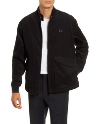 Black Corduroy Harrington Jacket