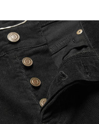 Saint Laurent Slim Fit 17cm Hem Stretch Cotton Corduroy Jeans