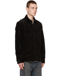 A.P.C. Black Corduroy Joe Shirt