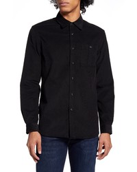 Saturdays Nyc Mott Black Button Up Corduroy Shirt