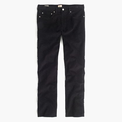 J.Crew Vintage straight pant in garment-dyed corduroy AB651 - Black