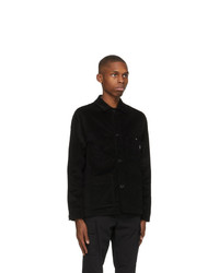 Ps By Paul Smith Black Corduroy Chore Jacket