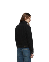 Saint Laurent Black Corduroy Classic Jacket