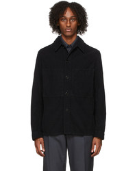 Lemaire Black Corduroy Over Shirt Jacket