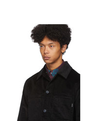 Ps By Paul Smith Black Corduroy Overshirt