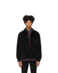 Ps By Paul Smith Black Corduroy Overshirt