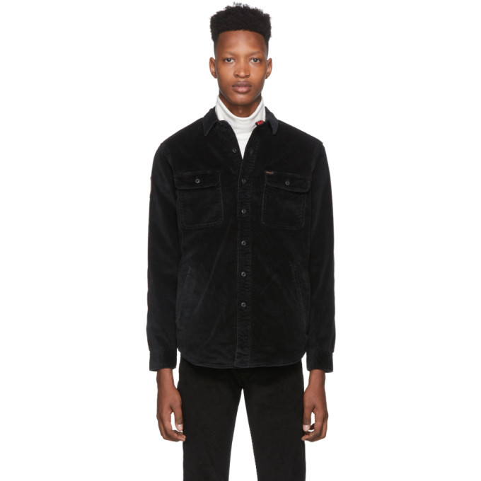 Polo Ralph Lauren Black Corduroy Overshirt, $88 | SSENSE | Lookastic
