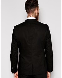 Asos Brand Slim Suit Jacket In Poplin