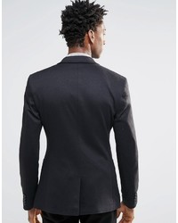 Asos Brand Super Skinny Blazer In Jersey In Black